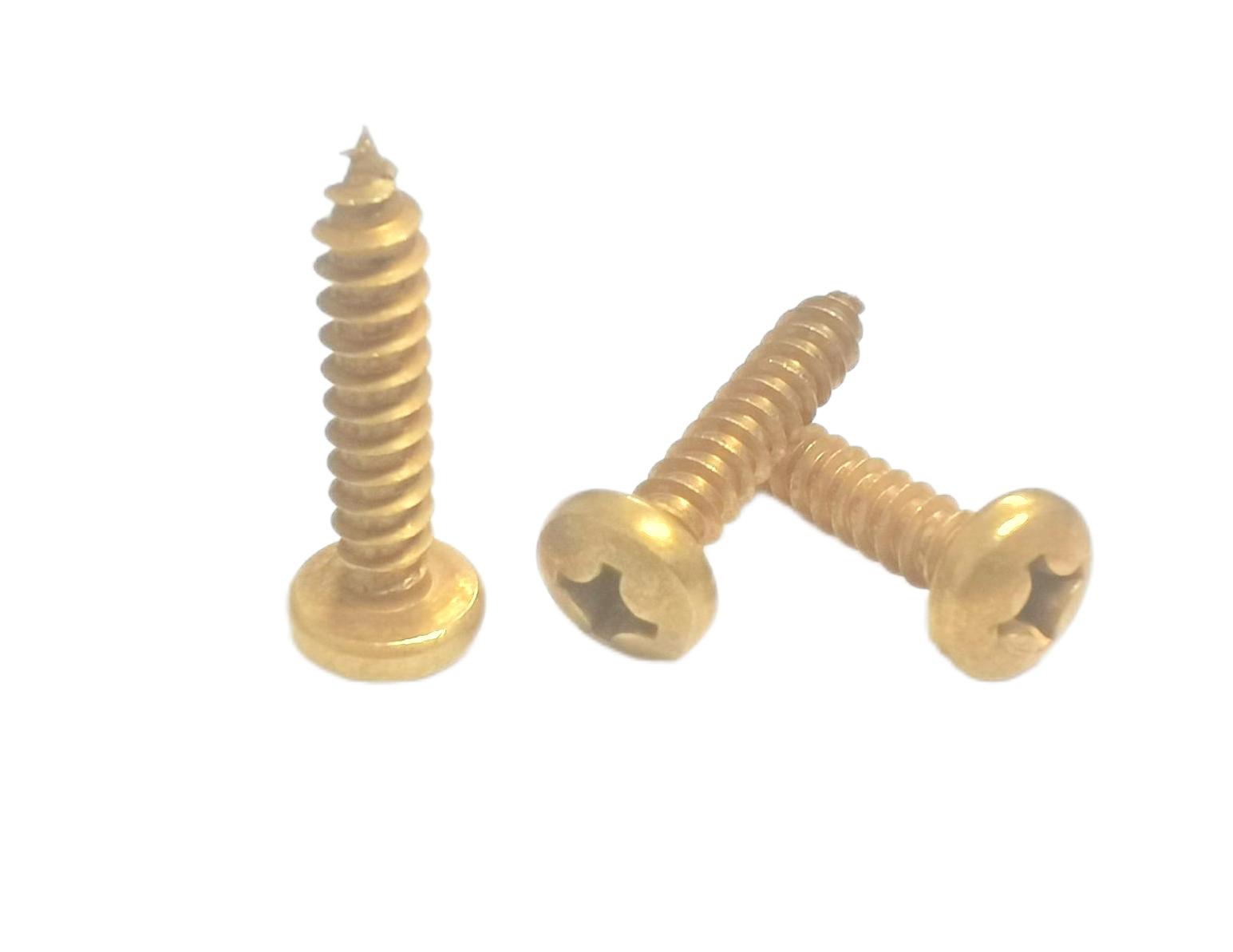 Paidu copper cross recessed pan head self-tapping nail copper self-tapping screw brass screw bathroom screw