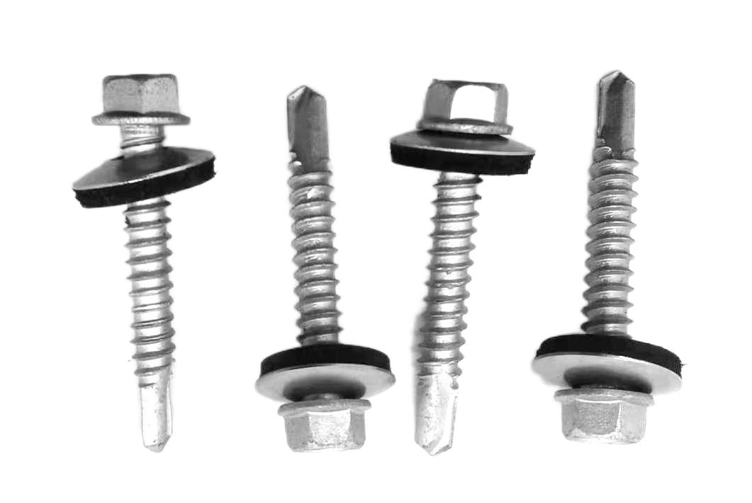 Paidu 304+435 hexagon washer composite drill tail with EPDM pad factory direct sales