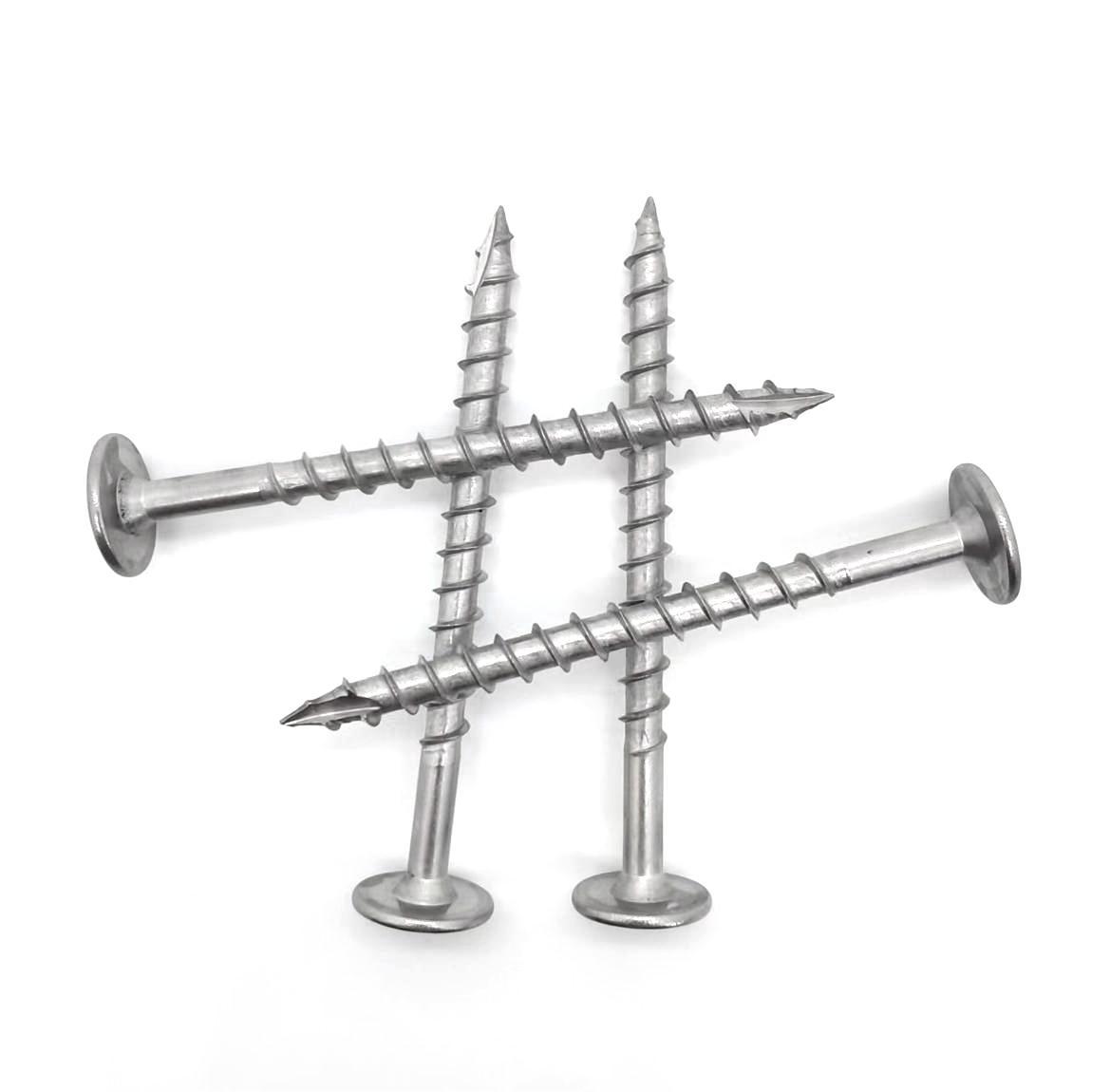 Paidu 304 stainless steel countersunk head self-tapping nails cutting tail screws wood screws