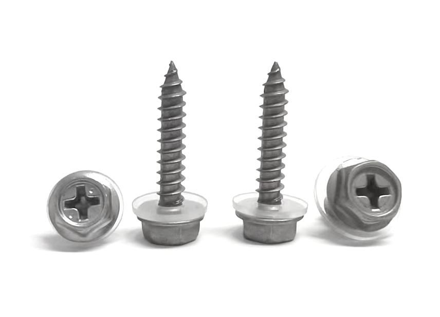 Paidu zinc-nickel alloy cross hexagonal flange self-tapping nail hexagonal self-tapping air conditioner external unit screw nylon ring combination screw