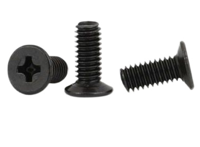 Paidu cross recessed countersunk head 120° thin head screw black zinc plated small countersunk head screw 304 stainless steel factory direct sales