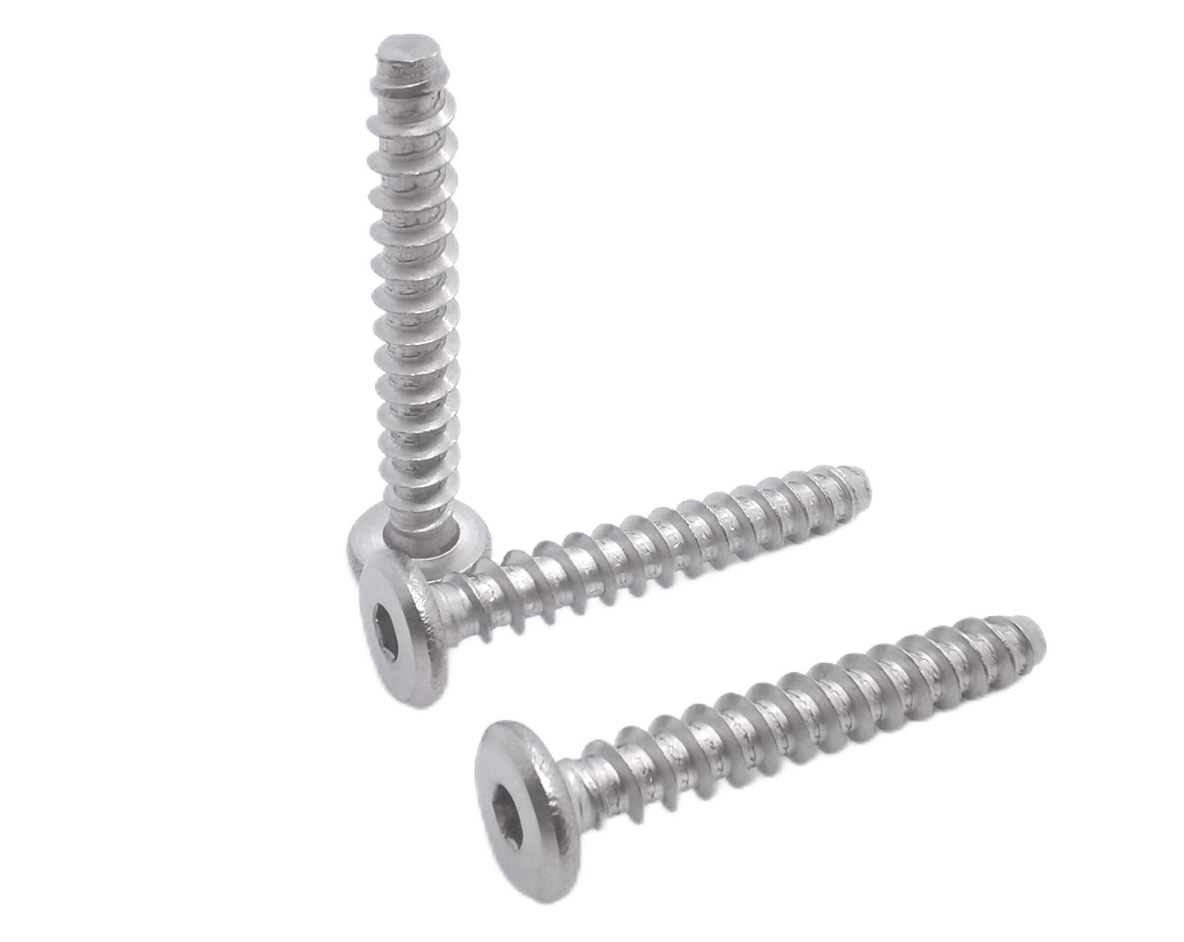 Paidu 304 stainless steel flat inner hexagonal self-tapping nails American-made inner hexagonal self-tapping nails American-made self-tapping screws