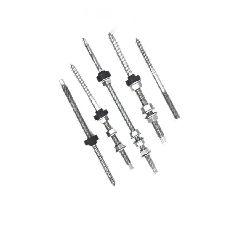 Paidu double-headed machine wood tooth screw photovoltaic bolt accessory bracket fixed with self-tapping nail custom 304 stainless steel