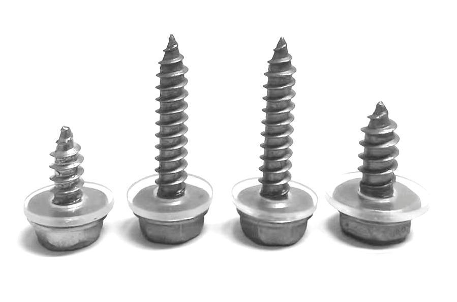 Paidu zinc-nickel alloy cross hexagonal flange self-tapping nail hexagonal self-tapping air conditioner external unit screw nylon ring