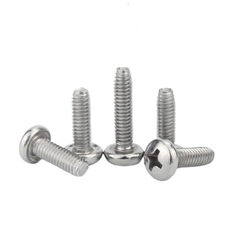 Paidu 304 stainless steel pan head triangular teeth self-locking screws GB6560 triangular self-tapping screws