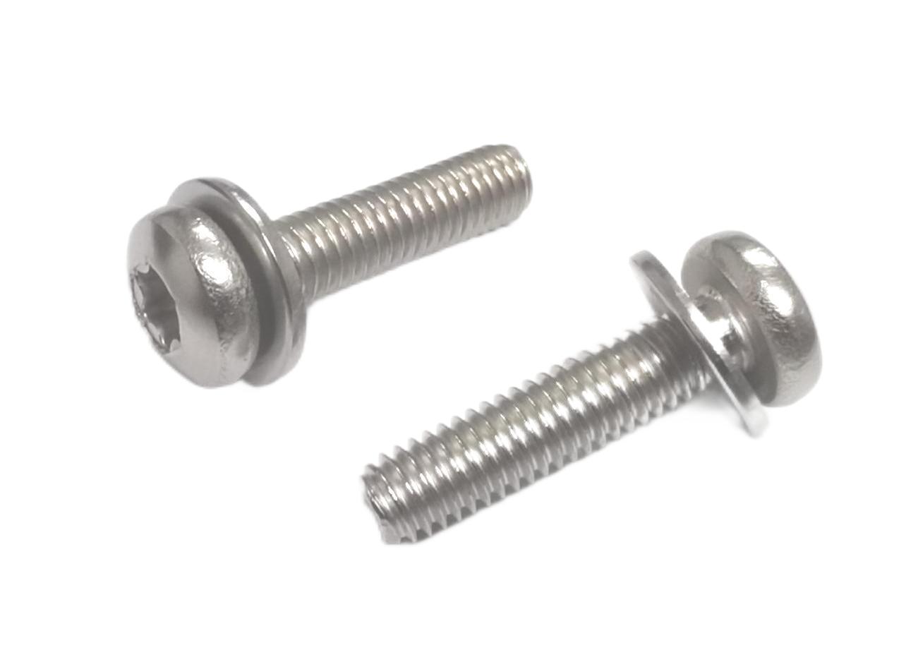 Paidu 304 stainless steel plum blossom combination flat pad combination plum blossom pan head combination anti-theft combination