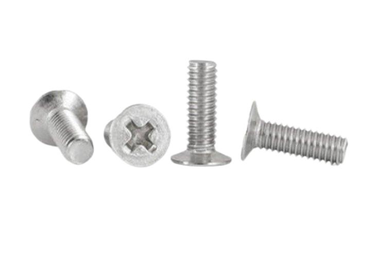 Paidu cross recessed countersunk head 120° thin head screw black zinc plated small countersunk head screw 304 stainless steel factory direct sales