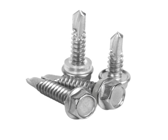 Paidu stainless steel hexagonal drill tail self-tapping screw self-tapping self-drilling screw dovetail screw 410 material factory direct sale