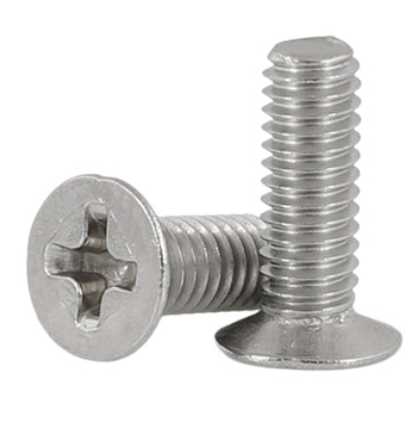 Paidu cross recessed countersunk head 120° thin head screw black zinc plated small countersunk head screw 304 stainless steel factory direct sales