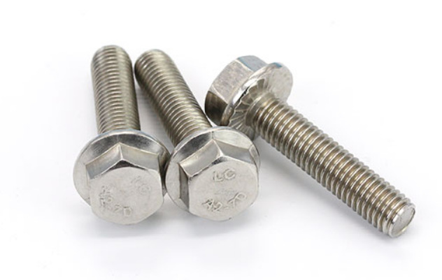 Paidu flange bolt toothed anti-skid screw hexagonal flange screw 304 stainless steel GB5789 manufacturer