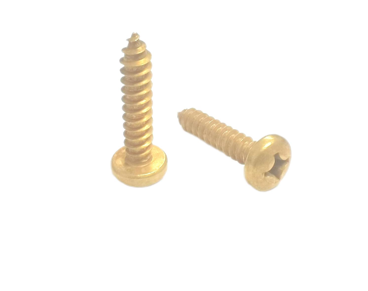 Paidu copper cross recessed pan head self-tapping nail copper self-tapping screw brass screw bathroom screw