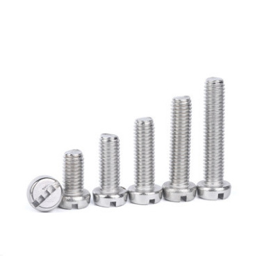 Paidu 304 stainless steel slotted cylindrical head screw GB65 slotted bolt round head screw slotted screw