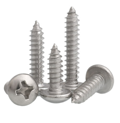 Paidu 304 stainless steel cross recessed pan head self-tapping nail round head self-tapping screw GB845 extended wood screw