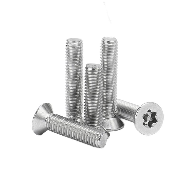 Paidu anti-theft screw plum blossom slot with column screw anti-theft screw countersunk head plum blossom screw 304 stainless steel factory direct sales