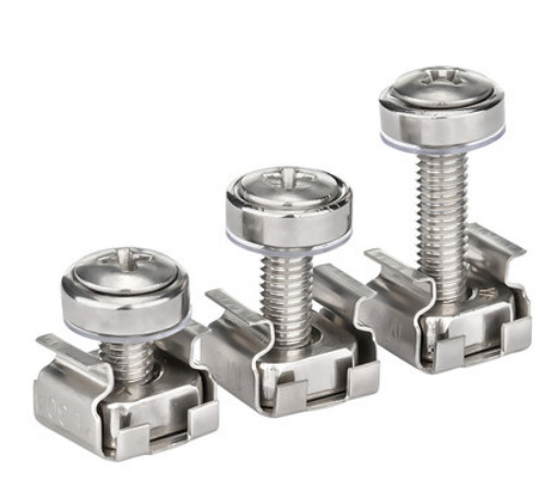 Paidu crown screw cabinet three combination screw buckle screw nut combination 304 stainless steel factory direct sales