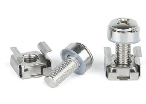 Paidu crown screw cabinet three combination screw buckle screw nut combination 304 stainless steel factory direct sales