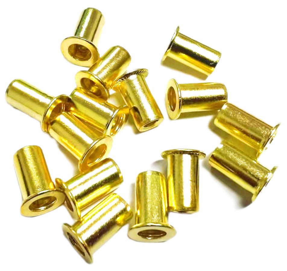 Paidu copper rivet nuts rivet nuts cover nuts flat head rivet nuts brass rivet nuts