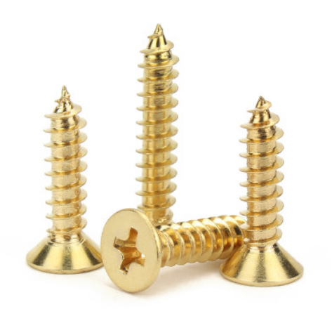 Paidu H62 copper cross countersunk head self-tapping nail copper self-tapping screw non-standard copper screw brass screw