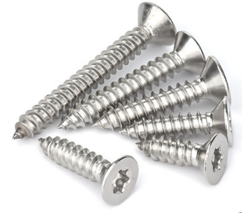 Paidu plum countersunk head self-tapping anti-theft screw plum anti-theft screw 304 stainless steel factory direct sales