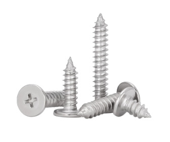 Paidu CA cross flat head self-tapping nail thin head self-tapping nail flat head pointed tail cross 304 stainless steel factory direct sales