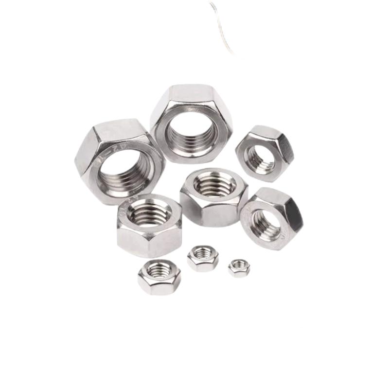 Paidu 304 stainless steel hexagonal nuts anti-threaded fine-threaded nuts DIN934 factory direct sales