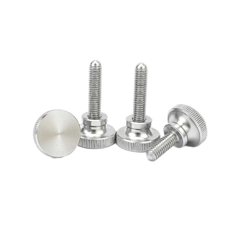 Paidu knurled screw high head knurled hand-twist bolt screw slingshot hand-tight hand-twist screw 304 stainless steel GB834