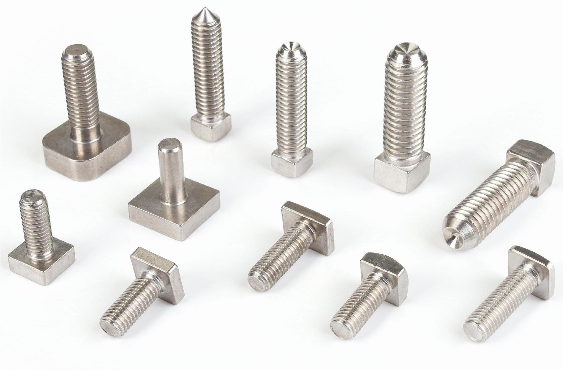 Paidu 304 stainless steel screws non-standard screws square head screws square screws T-type screws foot bolts