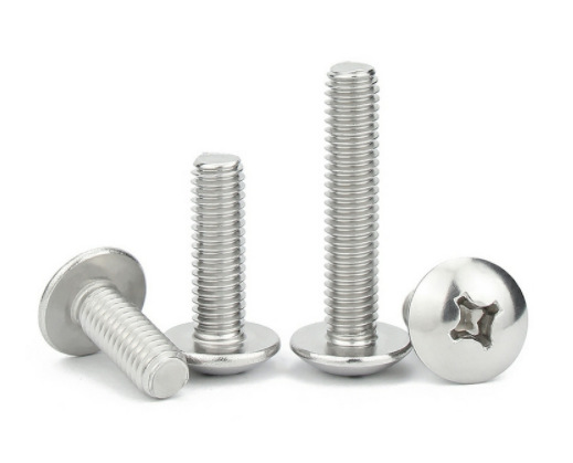 Paidu large flat head screw cross recessed large round head screw mushroom head cross screw JISB1111T 304 stainless steel