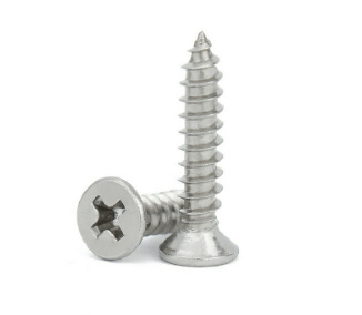 Paidu cross recessed countersunk head self-tapping nail flat head wood screw 304 stainless steel factory direct sale