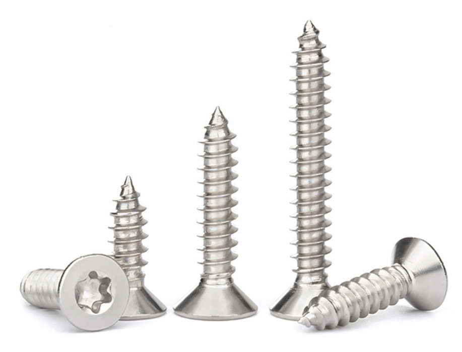 Paidu plum countersunk head self-tapping anti-theft screw plum anti-theft screw 304 stainless steel factory direct sales