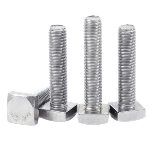 Paidu 304 stainless steel square head bolts square bolts T-bolts factory direct sales