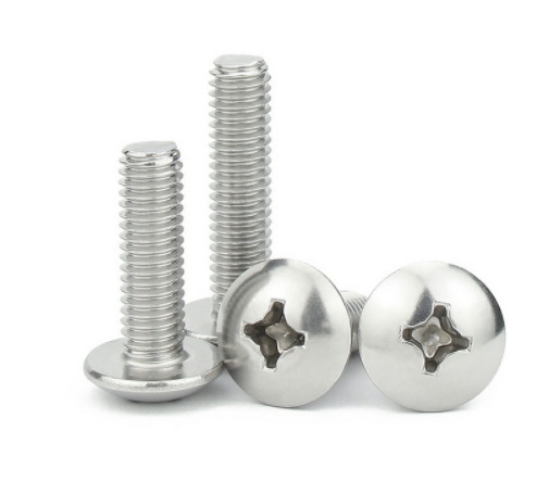 Paidu large flat head screw cross recessed large round head screw mushroom head cross screw JISB1111T 304 stainless steel