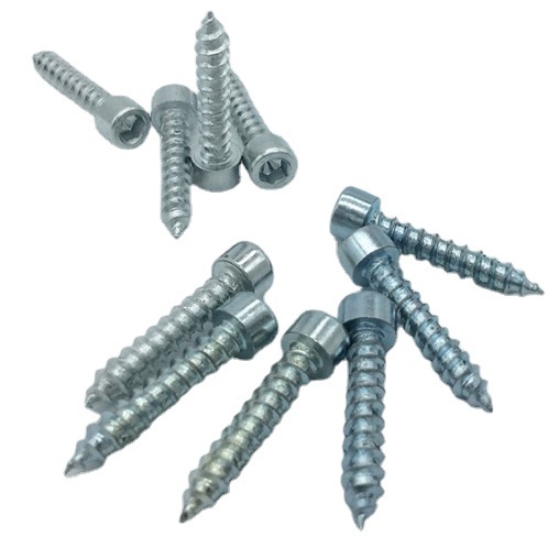 Paidu cylindrical head hexagonal self-tapping screw M6*30 sliding door self-tapping screw M5*30 galvanized flat head hexagonal self-tapping screw