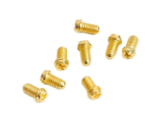 Paidu m2-m6 terminal screw flat head cylindrical head small screw eleven-character round tail screw copper-plated switch screw