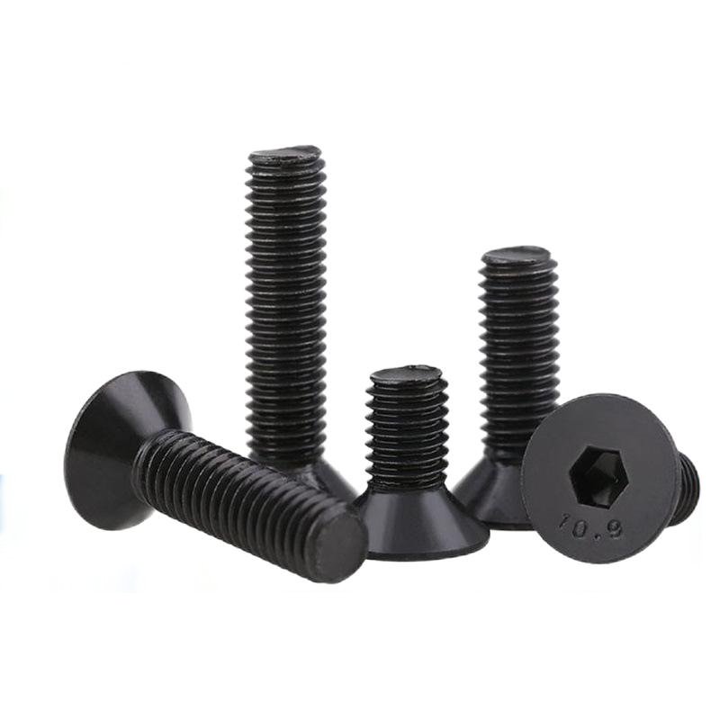 Paidu 10.9 grade countersunk head hexagon socket bolts flat cup high strength flat head socket bolts