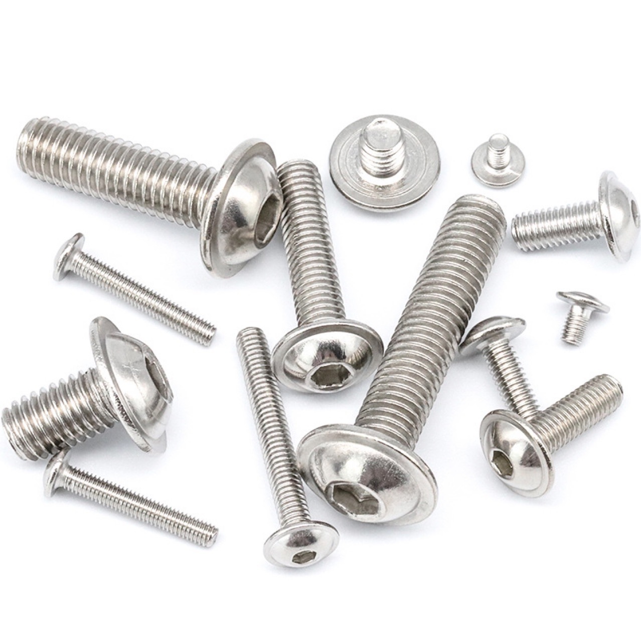 Paidu professional stainless steel, iron inner hexagonal furniture screws cylindrical head semi-round head countersunk head machine nail self-tapping M3-M12