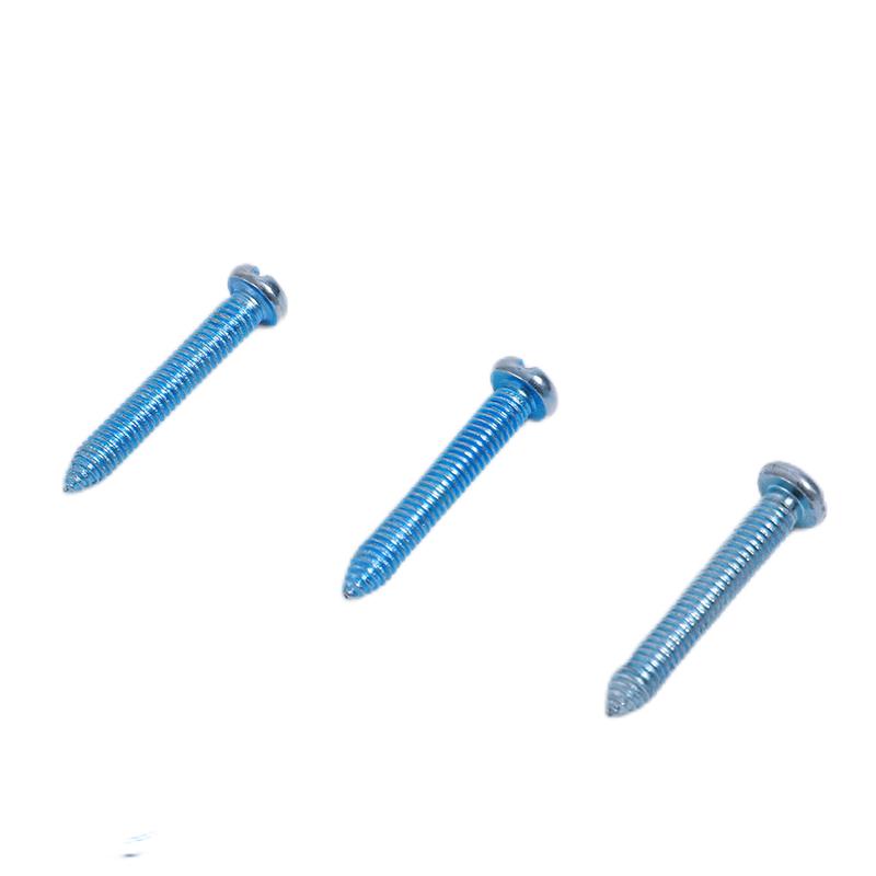 Paidu manufacturers supply M3M3.5M4 pointed eleven-character galvanized screw self-tapping screw wall switch box packing screw