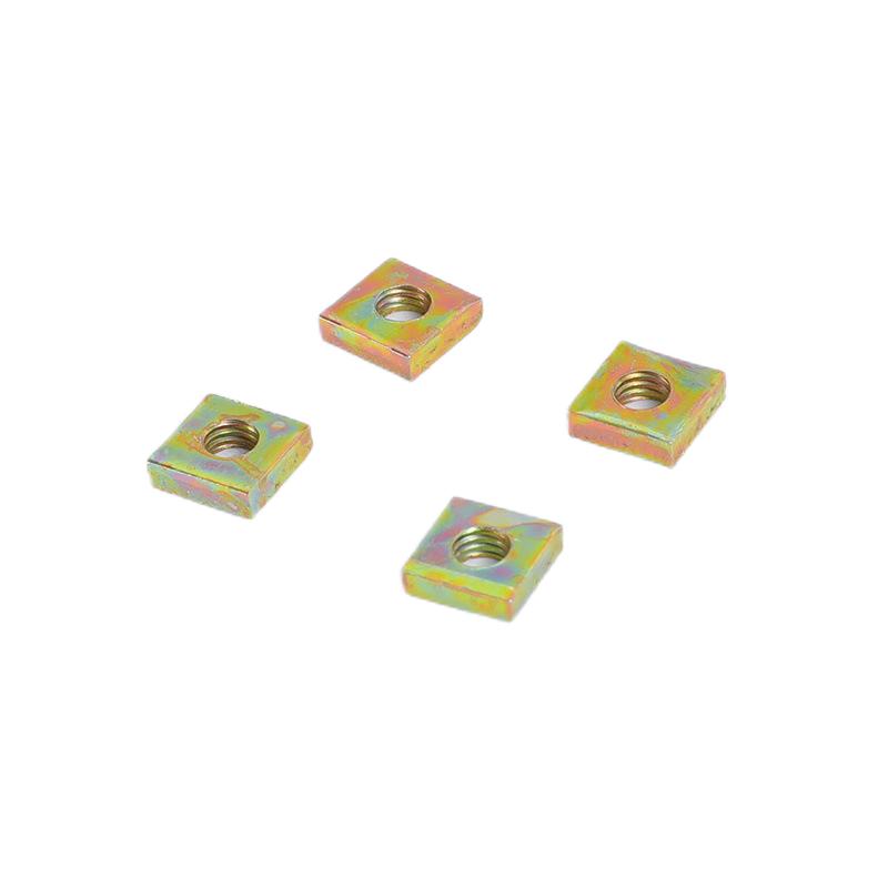 Paidu white-plated and color-plated stretch square gasket M3-M6, galvanized square crimping wire, square gasket, square nut, complete specifications