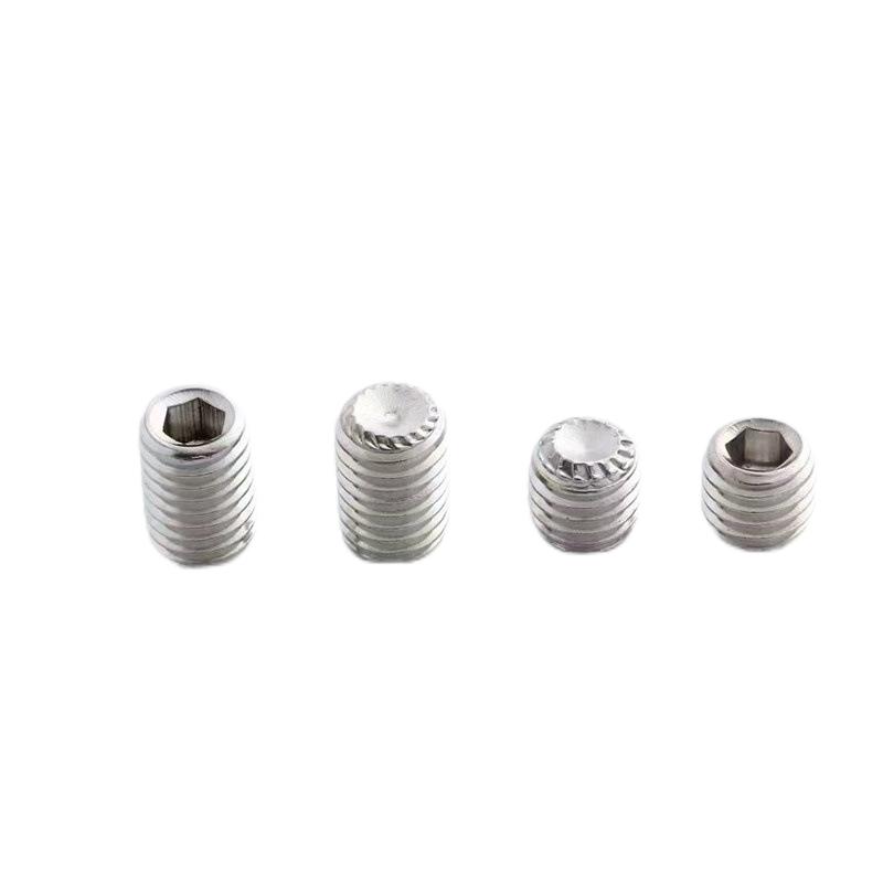 Paidu wholesale 304 stainless steel pointed set screw M2-16 top screw stop taper end hexagonal machine screw GB78
