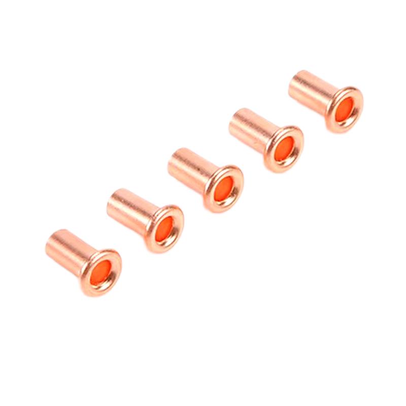 Paidu copper hollow rivets circuit board rivets flat head semi-hollow copper rivets manufacturers supply brass rivets round heads