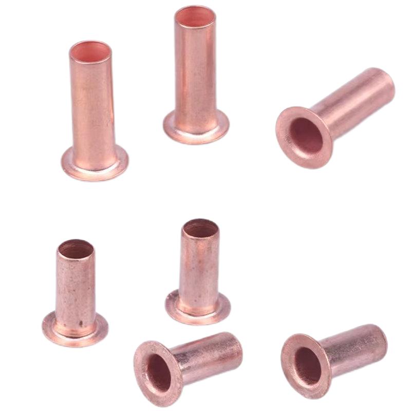 Paidu copper hollow rivets non-standard customization multi-material iron aluminum stainless steel copper eye rivets hollow rivets wholesale