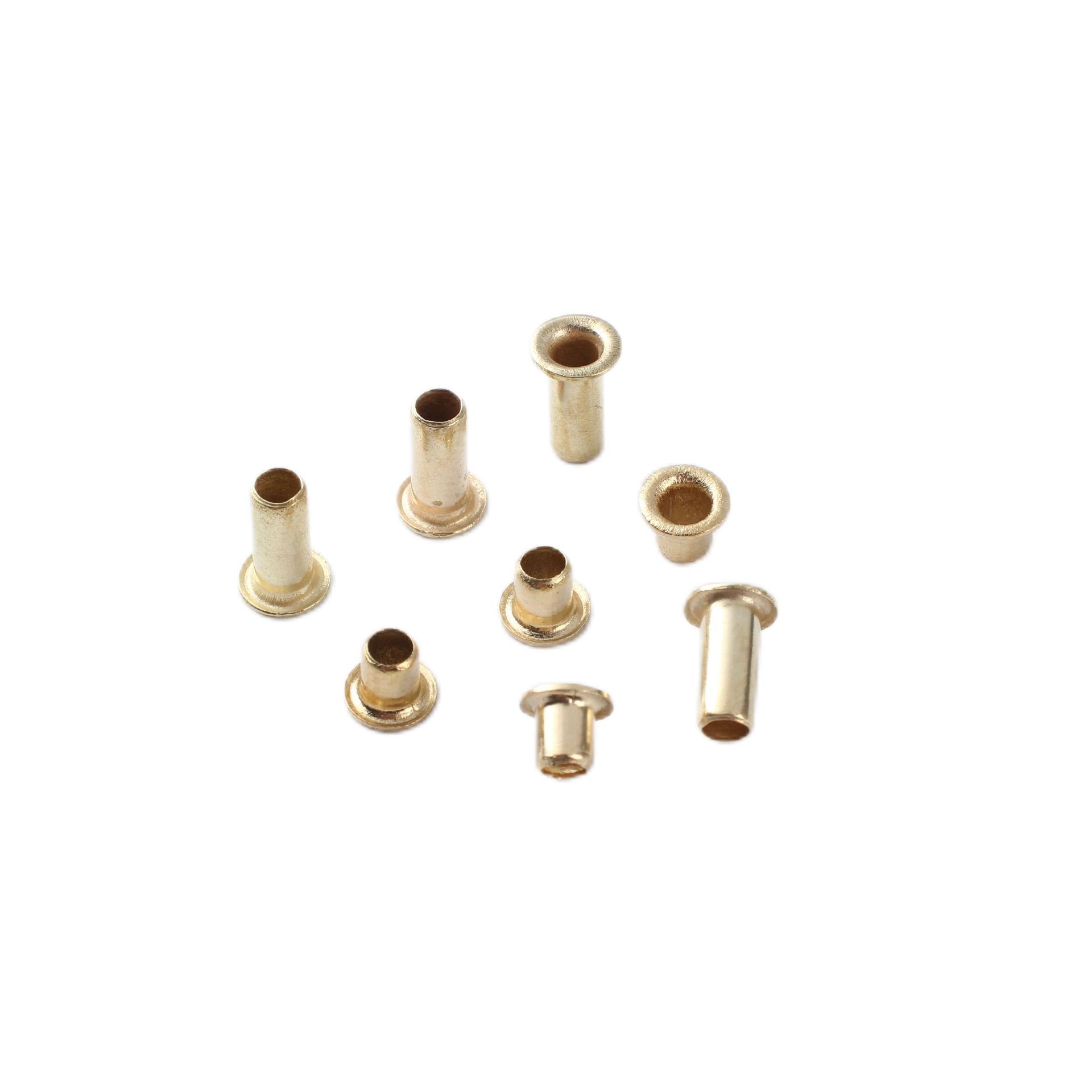 Paidu copper hollow rivets stainless steel copper eyelet rivets hollow rivets polished stainless steel accessories