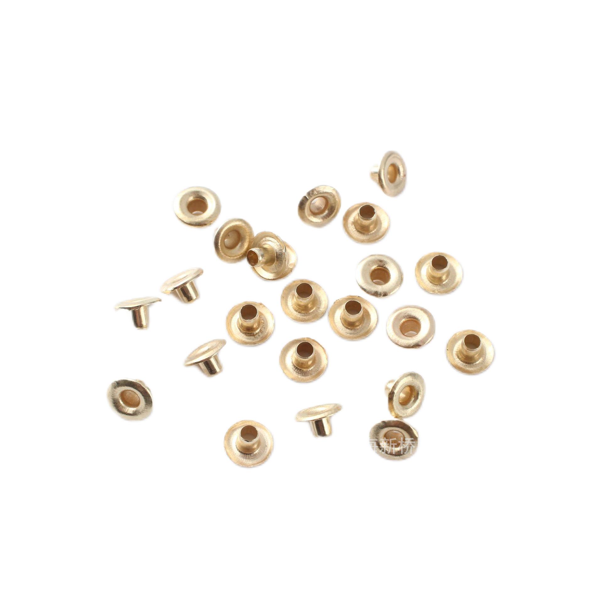 Paidu copper hollow rivets eyelet rivets tubular step nails spot wholesale customized stainless steel rivets