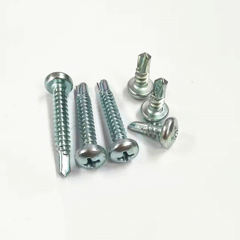 Paidu Cross pan head drilling screw 1022 carbon steel blue white zinc quality assurance specifications complete source manufacturers