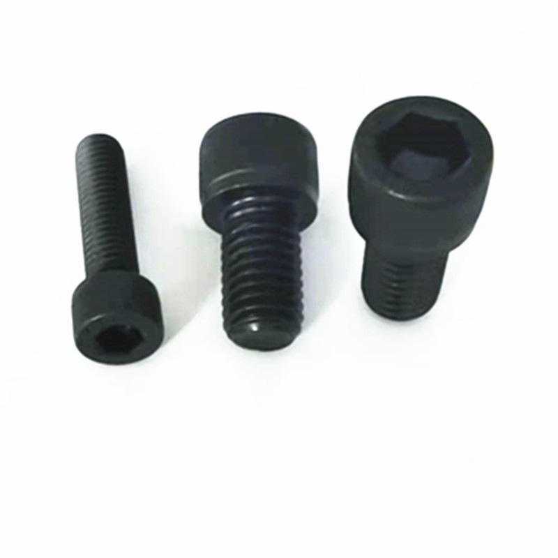 Paidu DIN912 hexagonal cylindrical head bolt carbon steel 12.9 grade screw head knurled black quality assurance