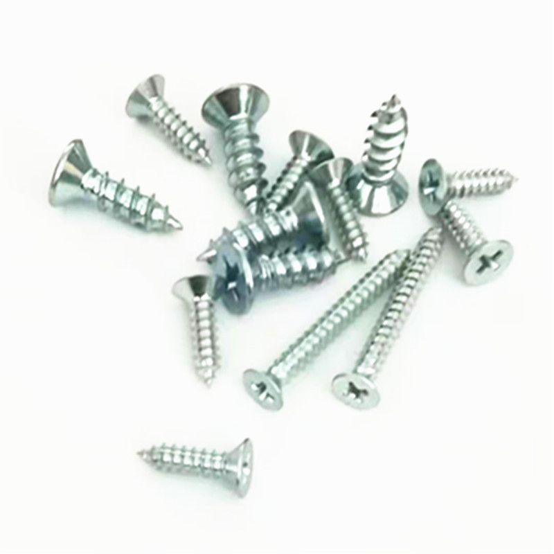 Paidu GB846-76 Cross countersunk head self-tapping screws blue and white zinc quality assurance specifications complete