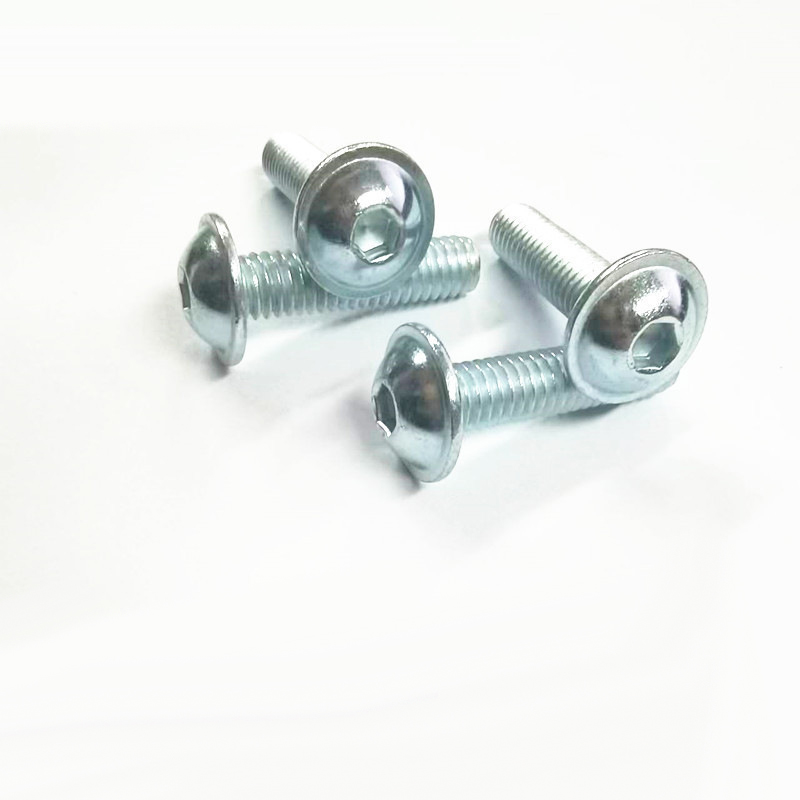 Paidu ISO7380-2 Half round head hexagonal socket 10.9 class cup cushion screw manufacturers direct quality assurance