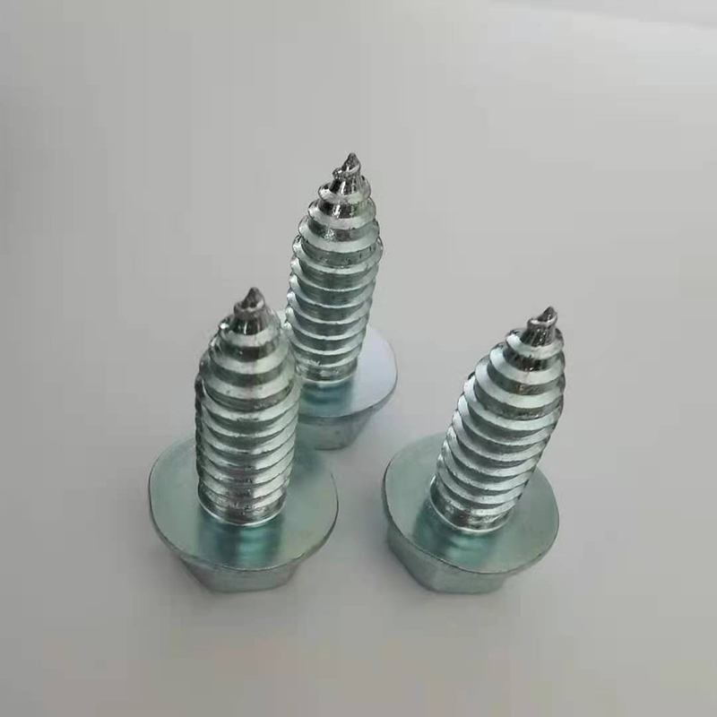 Paidu American six Angle flange self-tapping screw bolt 3/8*1 manufacturer of quality assurance 5 8.8 high strength galvanized