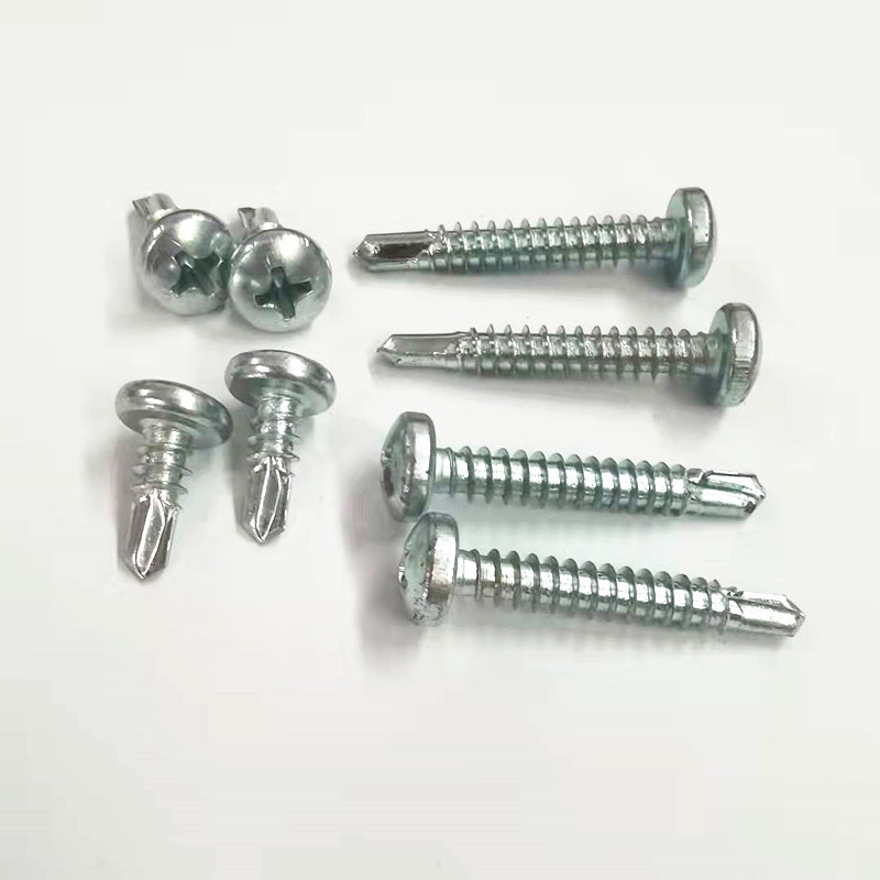 Paidu Cross pan head drilling screw 1022 carbon steel blue white zinc quality assurance specifications complete source manufacturers