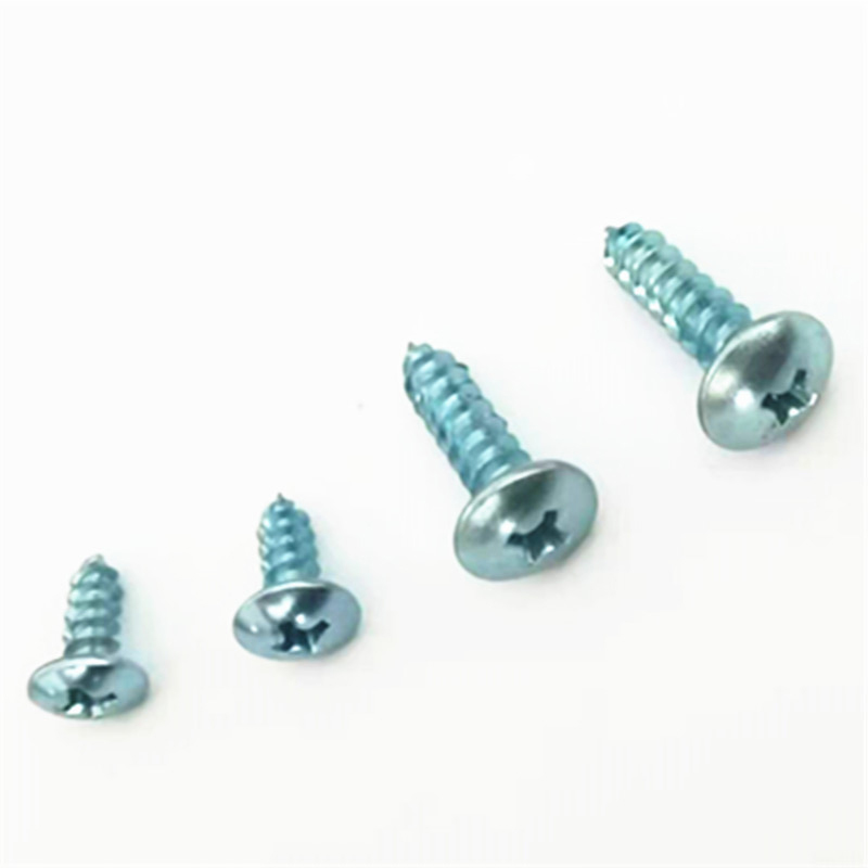 Paidu JISB1122T cross large flat head self-tapping nail blue and white zinc tip tail manufacturer direct sales quality assurance specifications